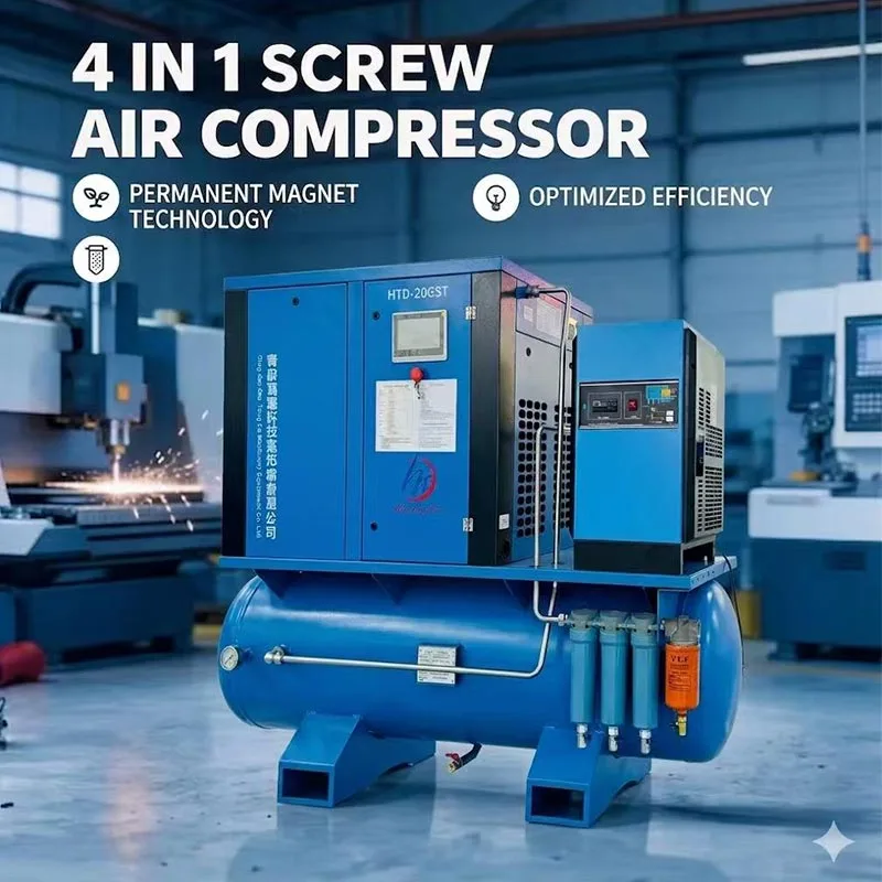 Lazer Kəsmə üçün 22KW 16 Bar Hava Kompressoru