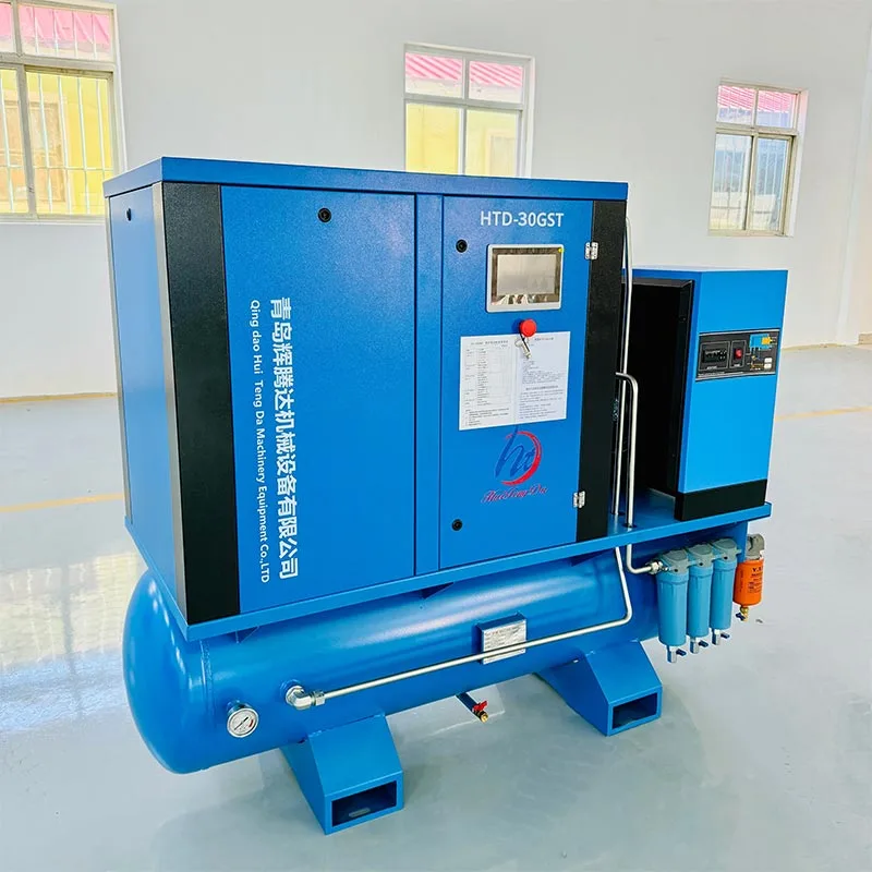 4-ü 1-də 22KW 16 Bar Hava Kompressoru